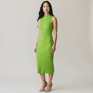 Elegant Green VERSACE Sleeveless Dress